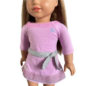 American Girl Doll Lilac Sparkle Dress